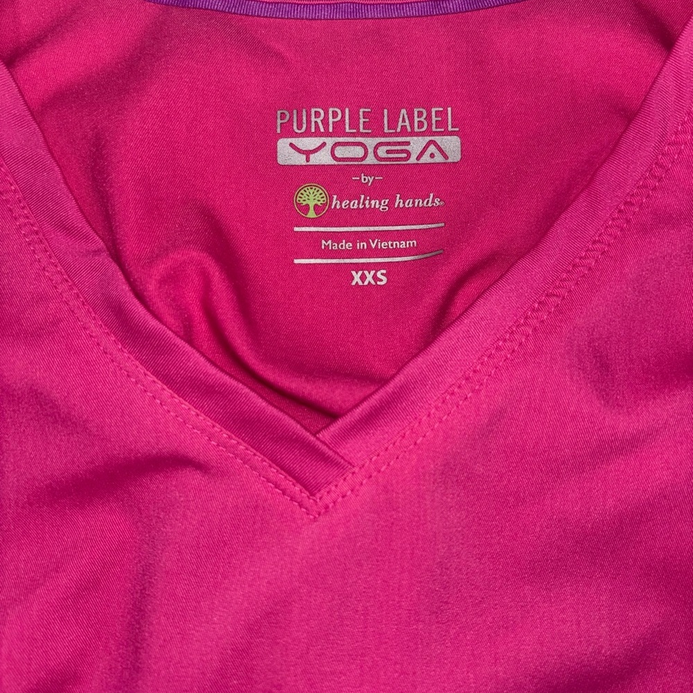 Healing Hands hot pink XXS scrub top